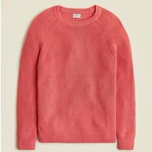 J.Crew Men's Heritage Cotton Ribbed Sweater Coral Size Large NWOT